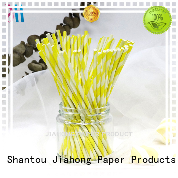 Food grade colorful striped paper stick  extra long lollipop sticks