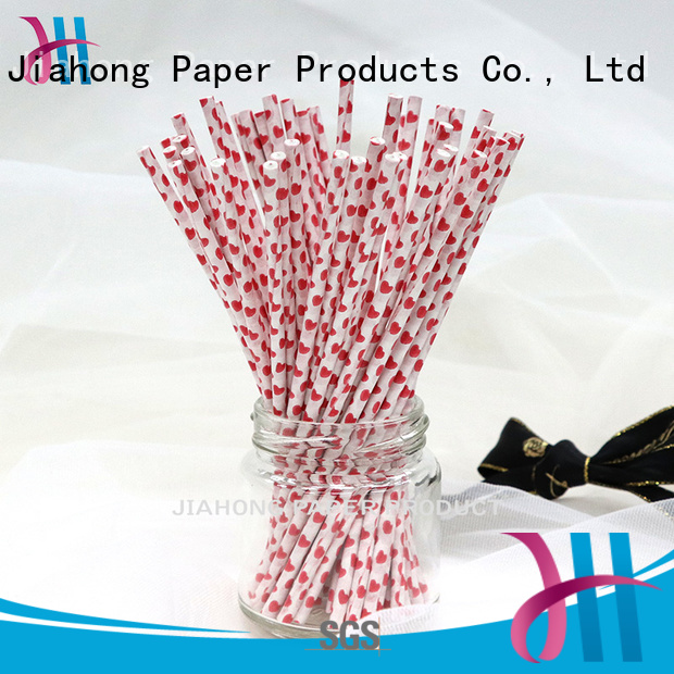 Customized colorful heart pattern baking paper stick 4.0*150mm