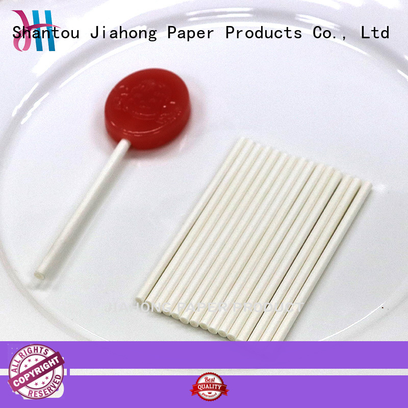 Jiahong white large lollipop sticks types for lollipop