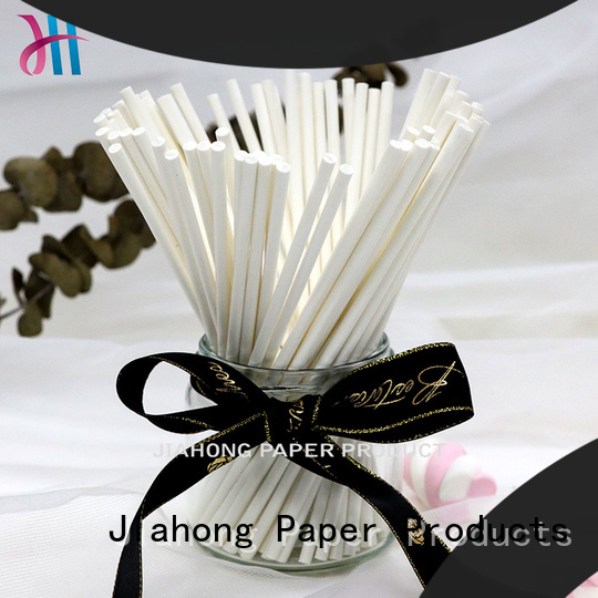 Jiahong smooth hand fan sticks producer for lollipops
