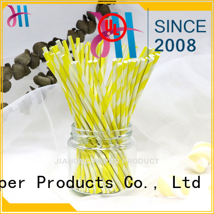 Food grade colorful striped paper stick  extra long lollipop sticks