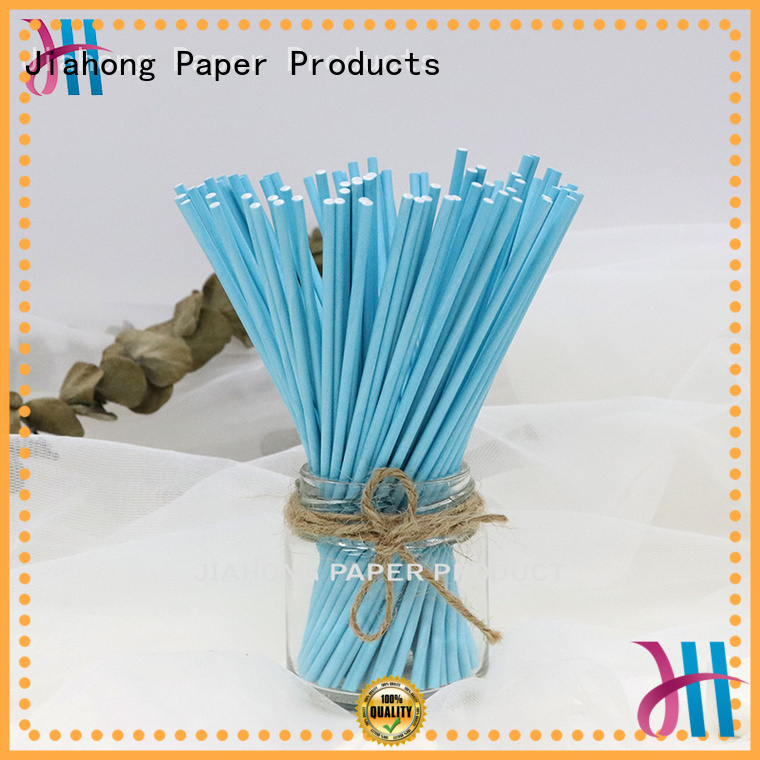 Printed paper sticks for candy blue lollipop sticks 3.0*152mm