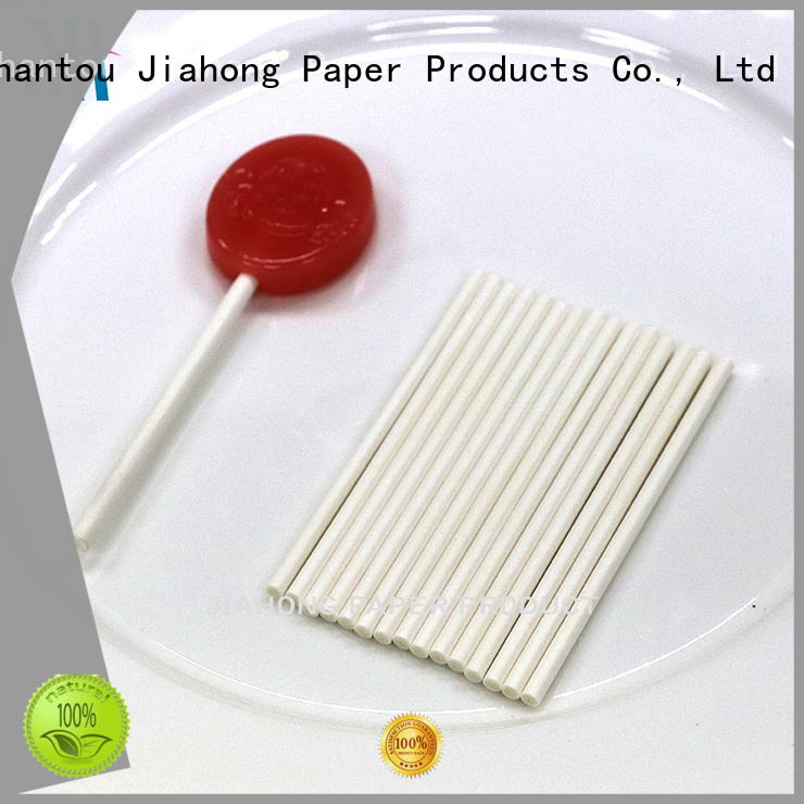 Jiahong lolly white lollipop sticks markting for lollipop