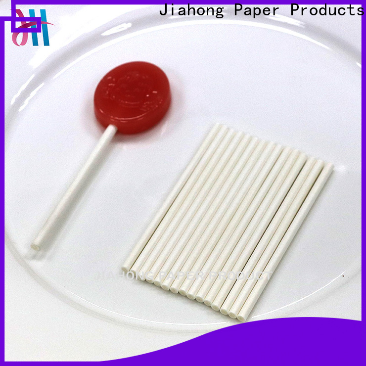 Jiahong professional white lollipop sticks in different colors for lollipop