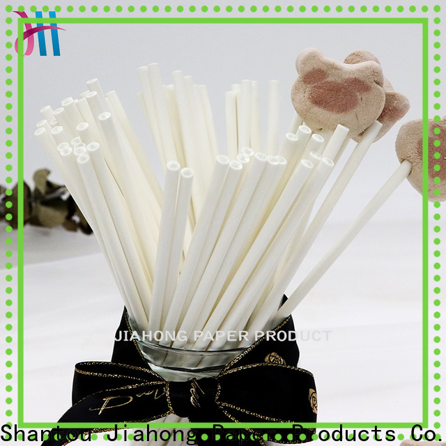 Jiahong fashion design paper lolly sticks in different colors for lollipop