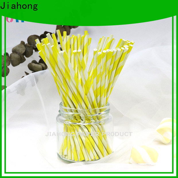 Jiahong striped colored lollipop sticks factory price for lollipop