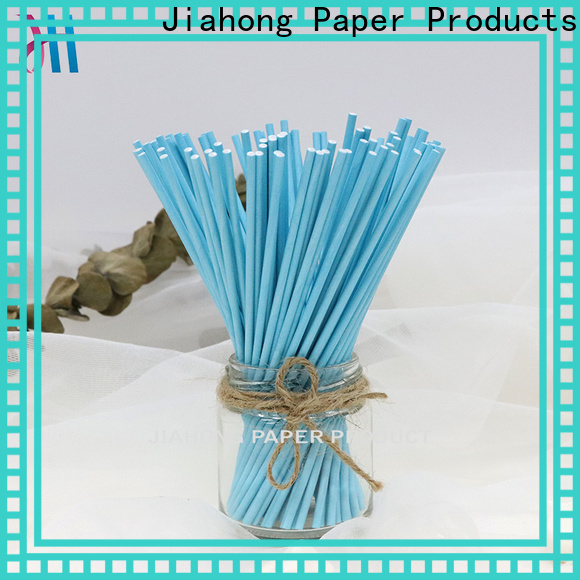Jiahong certificated blue lollipop sticks markting for lollipop