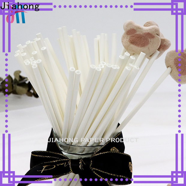 Jiahong food lollipop paper stick in different colors for lollipop